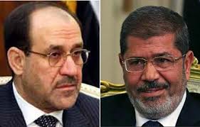 الرئيس المصري  يلتقي المالكي ويبحث مه مستجدات الساحة الدولية والازمة السورية