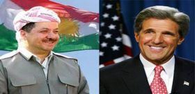 البرزاني بحث مع جون كيري هاتفيا الأزمة العميقة التي يواجهها العراق
