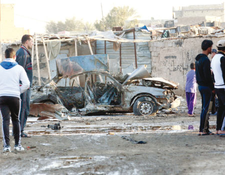 مقتل واصابة (17) شخصا  في انفجار سيارة مفخخة شمال الحلة