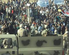 محاصرة ساحة الاعتصامات في صلاح الدين