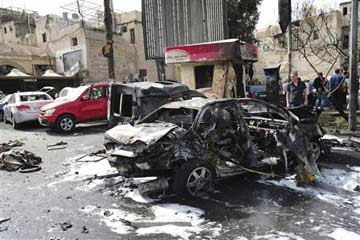 اصابة خمسة اشخاص بانفجار سيارة مفخخة بمنطقة الحسينية شمالي بغداد