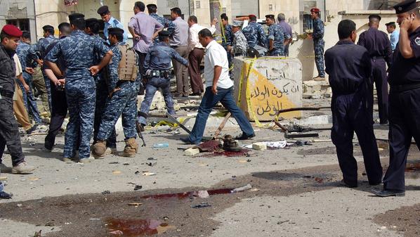 انفجار  عبوة ناسفة غربي بغداد