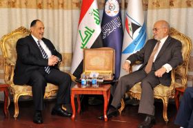 الجعفري يستقبل السفير المصري المنتهية ولايته