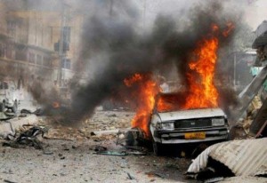 بانفجار سيارة مفخخة شمال شرق الرمادي مقتل وإصابة خمسة من عناصر الجيش الحكومي