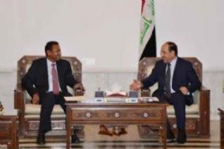 المالكي يستقبل وزير الاستثمار السوداني  ويبحثان توسيع التعاون بين البلدين