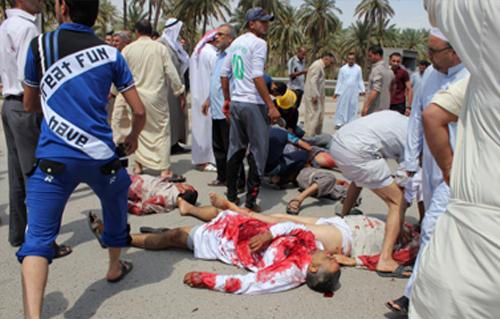 في انفجار عبوة ناسفة جنوب بغداد مقتل واصابة ثمانية اشخاص