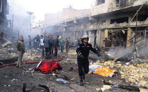 في سلسلة انفجارات بسيارات مفخخة وعبوات ناسفة ضربت بغداد والموصل مقتل وإصابة أكثر من (176) شخصاً