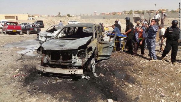 في ديالى مقتل وإصابة  18 مدنيا بإنفجار سيارة مفخخة وعبوتين وسط سوق شعبية