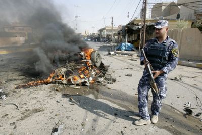 في ابو دشير  مقتل واصابة 12 شخصا بانفجار سيارة مفخخة
