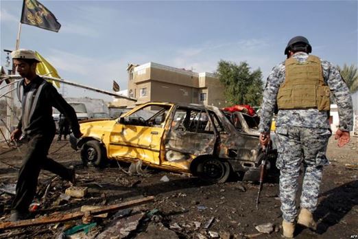 مقتل واصابة 14 شخصاً بانفجار سيارة مفخخة بالكمالية شرقي بغداد