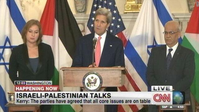 إسرائيل والفلسطينيون يسعون للتوصل لاتفاق  سلام خلال تسعة اشهر