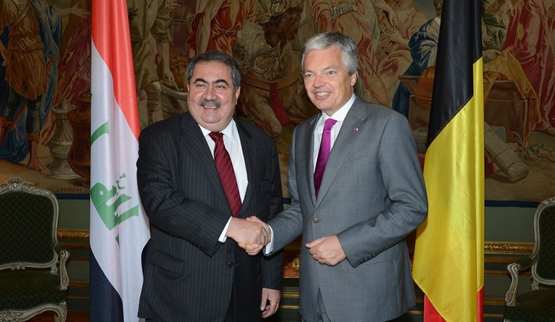 وزير الخارجية البلجيكي يلتقي نظيره العراقي في بروكسل