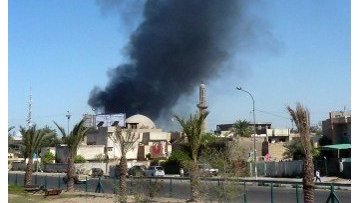 اندلاع حريق في مركز شرطة الجعيفر وسط بغداد