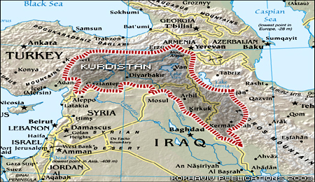 بموافقة امريكية اوربية ..كردستان تحدد حدودها