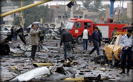 استشهاد وإصابة خمسة مدنيين بأنفجار عبوة ناسفة في منطقة ابو دشير جنوبي بغداد