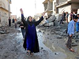 استشهاد وإصابة {18} مواطنا بإنفجار أربع عبوات ناسفة في سوق شعبي بمنطقة سبع البور شمالي بغداد