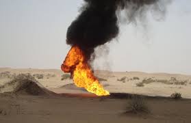 تفجير انبوب النفط في الخط الستراتيجي جنوب الموصل بعبوة ناسفة