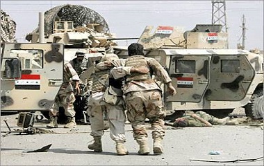 مقتل واصابة اربعة من عناصر الجيش الحكومي بينهم ضابط جنوب بغداد