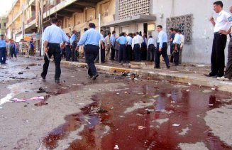 مقتل وجرح 10 اشخاص بتفجير انتحاري استهدف مركزا امنيا شرق مدينة بعقوبة