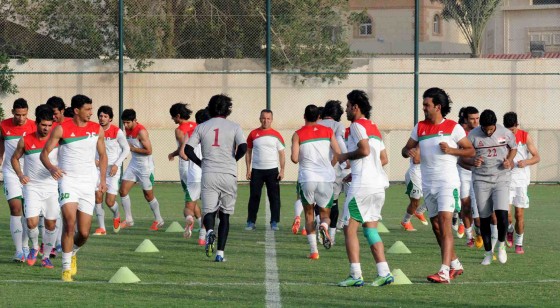 المنتخب الوطني يصل الدمام ويجري وحدة تدريبية مسائية