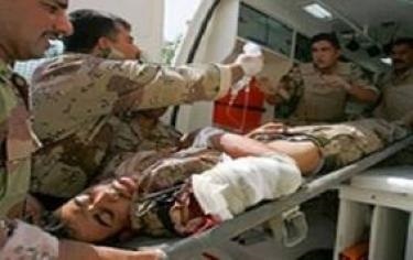 اصابة ضابط في الشرطة بانفجار عبوة لاصقة في بغداد