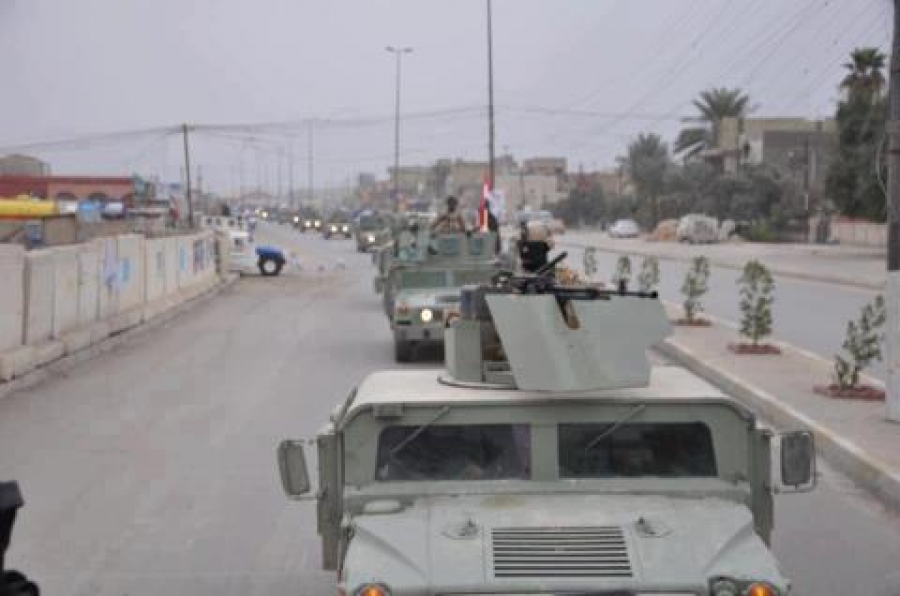 انسحاب القوات العراقية من ساحة اعتصام الرمادي