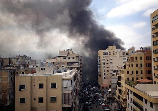 انفجار ملغمة قرب مقر لحزب الله اللبناني