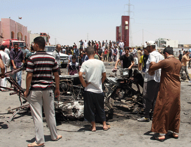 في انفجارين مماثلين .. مقتل واصابة سبعة مدنيين غرب بغداد وشرقها