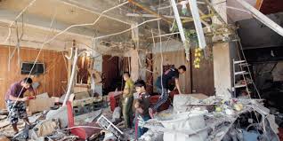 تفجير مقهى شعبي بسيارة في ناحية بهرز  بديالى  يسفر 25شخصا بين قتيل وجريح