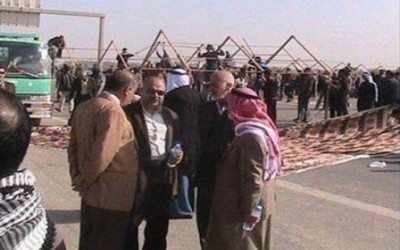 محمد العسكري:سرادق المعتصمين في الانبار أزيلت من قبل الشرطة المحلية