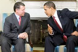 الرئيس الامريكي والملك الاردني يبحثان الوضع في الشرق الاوسط اثناء قمة فبراير القادم