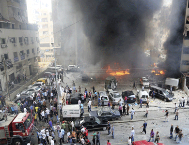 انفجار سيارة مفخخة وسط بيروت