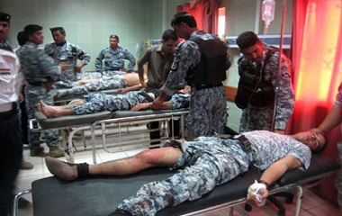اصابة خمسة جنود بانفجار عبوة ناسفة شمالي بغداد