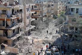 النظام السوري يخرق هدنه وقف اطلاق النار بقصفه عددا من الاحياء السكنية في حمص