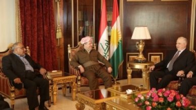 رئيس الاقليم يستقبل عبد المهدي والجلبي ويبحث معهما الوضع السياسي في العراق