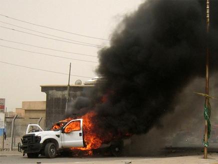 سقوط قنابرهاون على قاعدة عسكرية في الموصل
