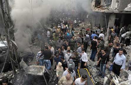 انفجار ملغمة في مدينة حماة السورية