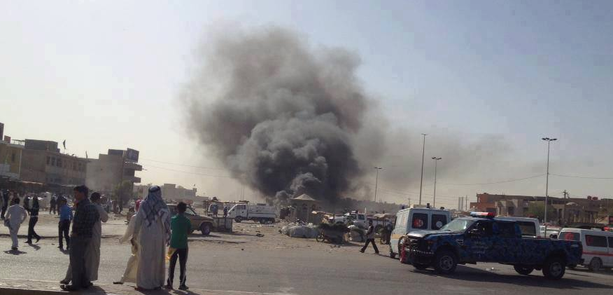 مقتل واصابة 54 مدنيا حصيلة تفجيرات بغداد اليوم