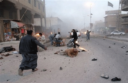 مقتل واصابة 10 اشخاص بانفجار عبوة ناسفة وسط الموصل
