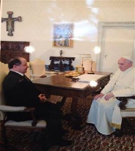البابا فرنسيس يستقبل مسعود البرزاني