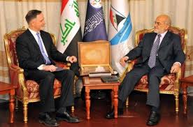 الجعفري والسفير الامريكي يبحثان الوضع السياسي في العراق