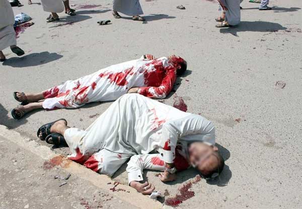 40 شخص بين شهيد وجريح بسيارة ملغمة في ساحة عبد المحسن الكاظمي