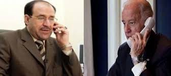 المالكي أداة تقسيم  العراق..بايدن يهاتف المالكي ويعلن تضامنه !!
