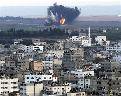 تجدد القصف على غزة