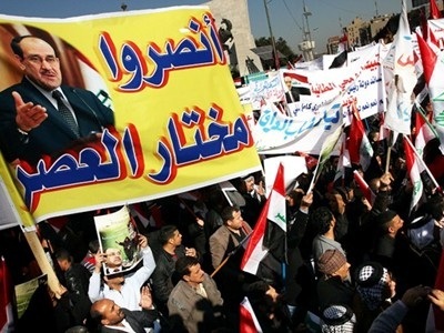 بأشراف “نسيبه”..المالكي:اريد مظاهرات تطالب ببقائي لو تكلف خزينة الدولة!!