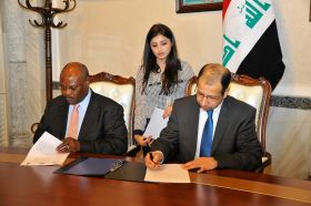 التوقيع على اتفاقية تطويرالاداء الرقابي والتشريعي بين البرلمان العراقي والامم المتحدة