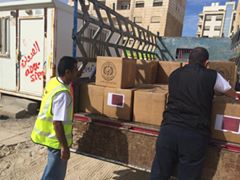 توزيع مساعدات انسانية على العراقيين المقيمين في عمان