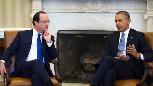 أوباما وهولاند يبحثان الترتيبات الدولية في محاربة “داعش”