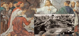 المانيا:لوحة يظهر فيها هتلر بجوار المسيح