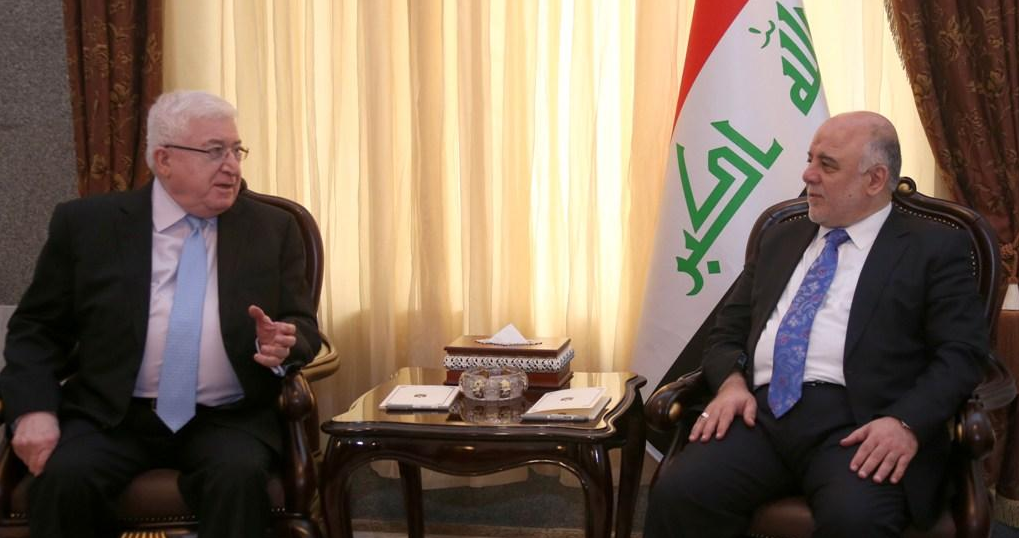 معصوم والعبادي يبحثان الاوضاع السياسية والامنية في العراق
